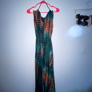 SHEIN Tie Dye Halter Cover Up